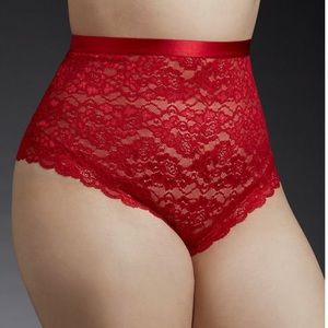 HIGH WAIST LACE CHEEKY PANTY